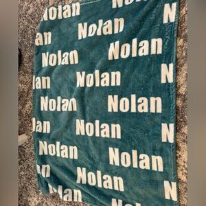 Nola Teal and Cream Cozy Blanket